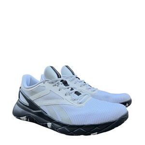 Reebok NANO FLEX Training Shoes Cross Training Gym Workout White Black 12